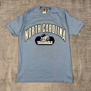 North Carolina Tar Heels Shirt Mens Medium‎ Blue Arch Spell Out Vtg 80s Logo 7